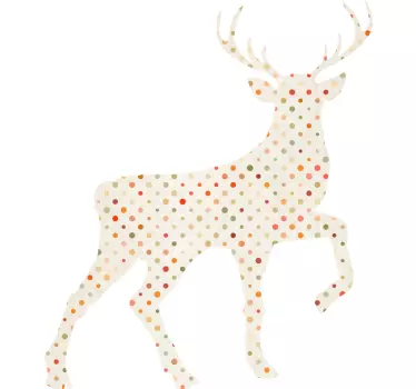 Spotted Stag animal wall decal - TenStickers
