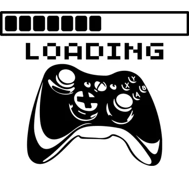 Xbox controller loading video gaming wall sticker - TenStickers