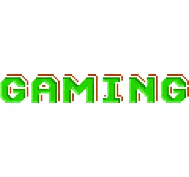 Gaming vintage font video game wall decal - TenStickers