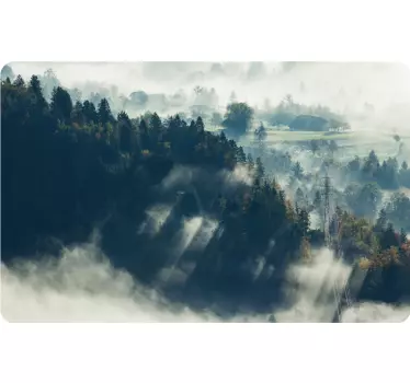 Tall trees forest laptop stickers - TenStickers
