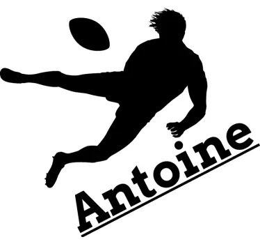 Football sticker athlete impact sphere - TenStickers