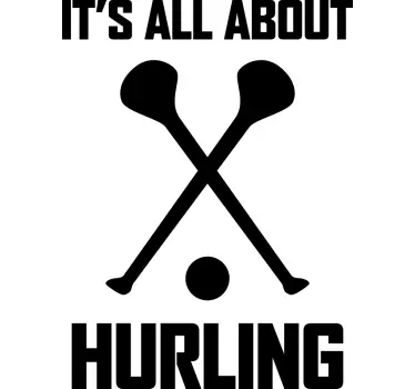 It's all about Hurling kids room wall sticker - TenStickers