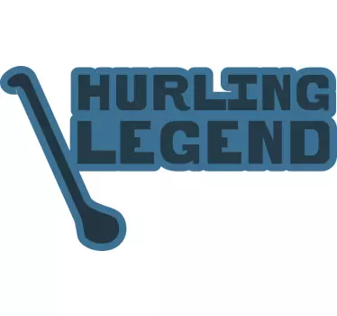 Hurling Legend wall decal - TenStickers