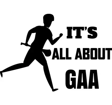 GAA Hurling wall decal - TenStickers