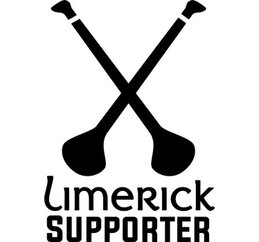 Limerick Supporter Hurling wall decal - TenStickers