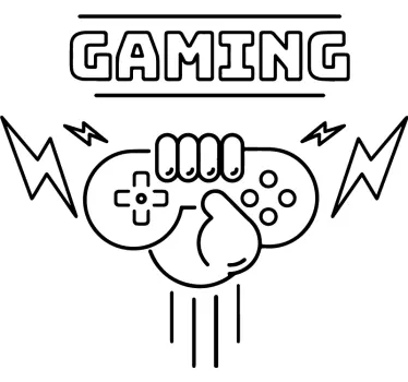 Video game sticker dynamic gaming idea - TenStickers