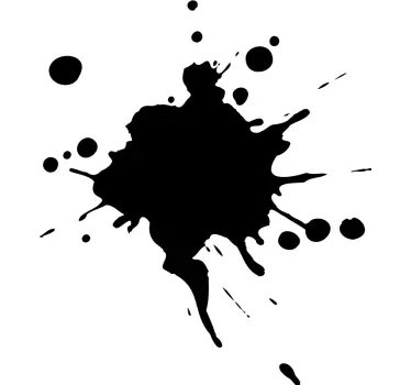 Geometric wall sticker splash effect design - TenStickers