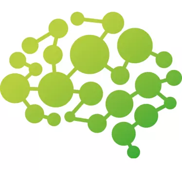Geometric wall sticker molecular network design - TenStickers