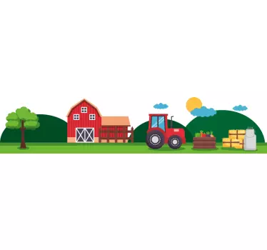 Farm tractor  Kids Bedroom wall sticker - TenStickers