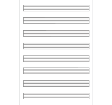 Music Sheet Whiteboard Wall Decal - TenStickers
