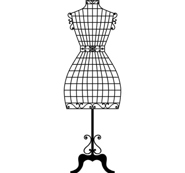 Couture Mannequin Wall Sticker - TenStickers