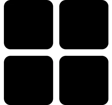 Geometric wall sticker square accent panels - TenStickers