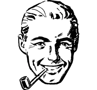 Vintage Man Sticker - TenStickers