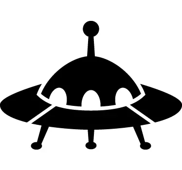 UFO Craft Laptop Sticker - TenStickers