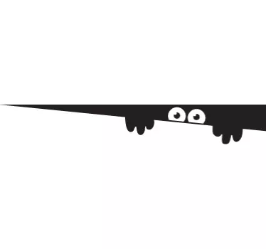 Peeking Monster Toilet Sticker - TenStickers