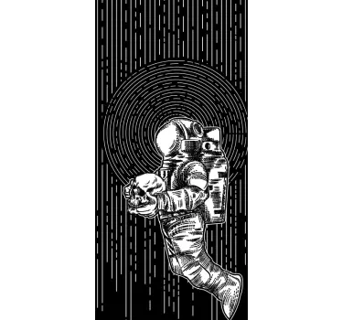 Samsung stickers astronaut skull art - TenStickers