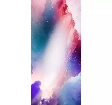 Samsung stickers colorful cosmic waves - TenStickers