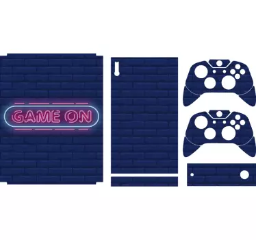 Xbox wrap neon game sticker - TenStickers