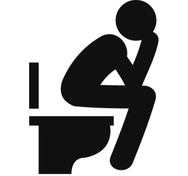 Toilet Icon Sticker - TenStickers
