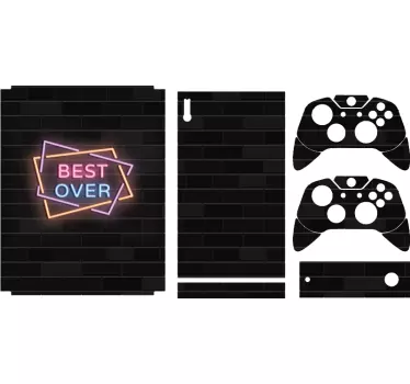 Xbox wrap with vivid gaming elements - TenStickers