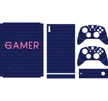 Xbox wrap gamer brick vibes - TenStickers