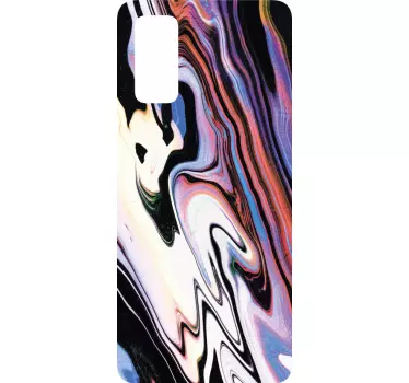 Samsung stickers colorful abstract waves - TenStickers
