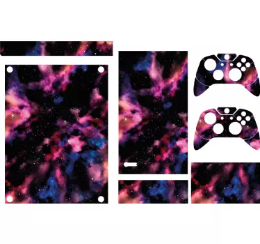Xbox wrap galaxy themed console - TenStickers