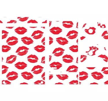 Kisses red lipstick  xbox sticker - TenStickers