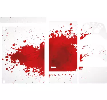 Xbox wrap crimson splash cover - TenStickers