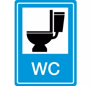 Toilet Stickers WC Sign - TenStickers