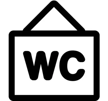 Toilet Poster Sticker - TenStickers