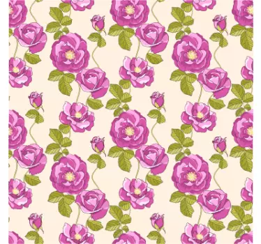 Floral Toilet Lid Sticker - TenStickers