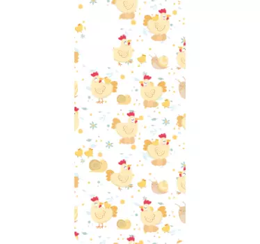 Samsung stickers charming farm chickens - TenStickers