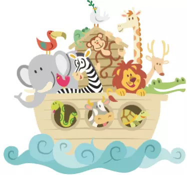 Noah's Ark kids room wall sticker - TenStickers