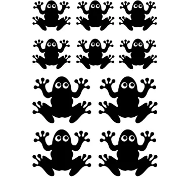 Frogs Toilet Sticker - TenStickers