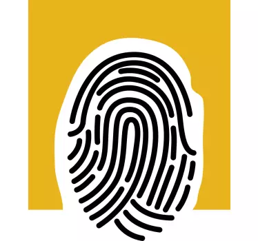 Fingerprint abstract art vinyl wall art - TenStickers