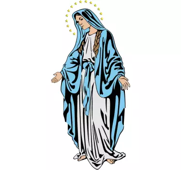 Virgin Mary Wall Decal - TenStickers