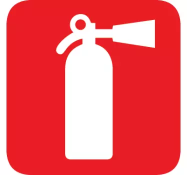 Fire Extinguisher Sign Sticker - TenStickers