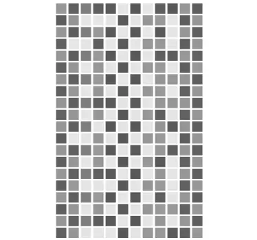 Gray squares scale shower sticker - TenStickers