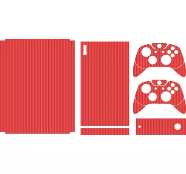 Xbox wrap red geometric controller - TenStickers
