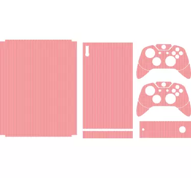 Xbox wrap pink striped cover - TenStickers