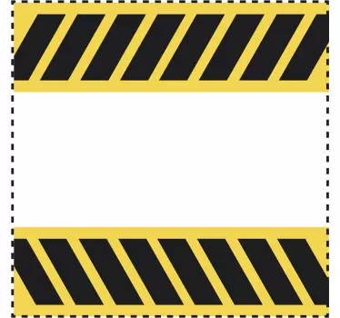 Caution Line Switch Sticker - TenStickers