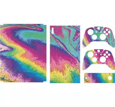 Xbox wrap colorful console cover - TenStickers