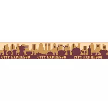 City Expresso Tile Sticker - TenStickers