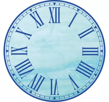 Clock wall sticker with classic roman numerals - TenStickers