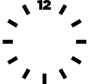 Clock wall sticker modern minimalist timepiece - TenStickers