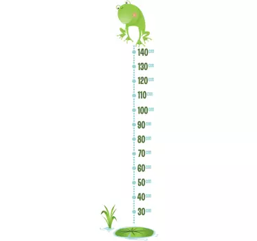 Frog Height Chart kids room wall sticker - TenStickers