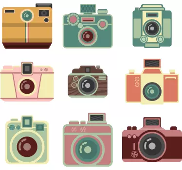 Vintage Camera Stickers - TenStickers