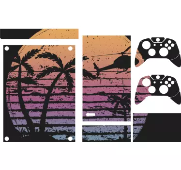 Xbox wrap vibrant sunset scene - TenStickers