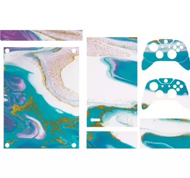 Marble Pattern Accent xbox wrap - TenStickers